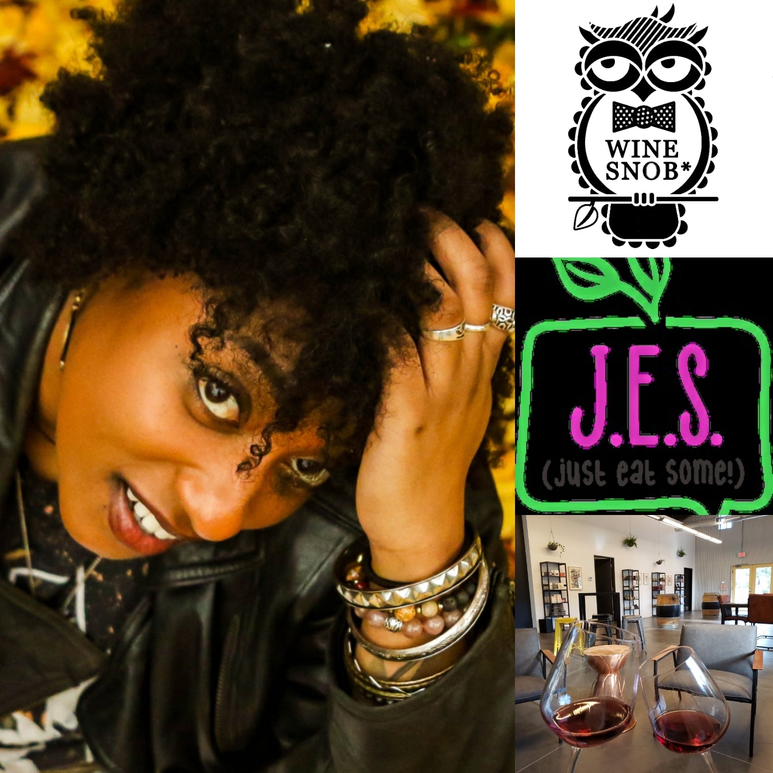 Erica Ambrin and J.E.S. at Wine Snob*!