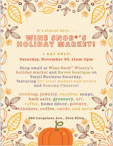 Holiday Market at Wine Snob*!