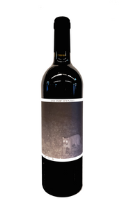 Bordeaux-style bottle with the Wine Snob* 2019 Puma-5 label showing a black-and-white photo of Puma-5, a mountain lion.